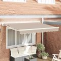 vidaXL Rám markízy Béžová 300 x 200 cm Polyester s PU povrchom