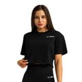Dámske tričko Cropped Limitless Black - GymBeam, veľkosť XL, veľkosť oblečenia XL