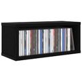 vidaXL Roh na skladovanie CD 2 ks Čierny dub 40 x 17 x 17 cm