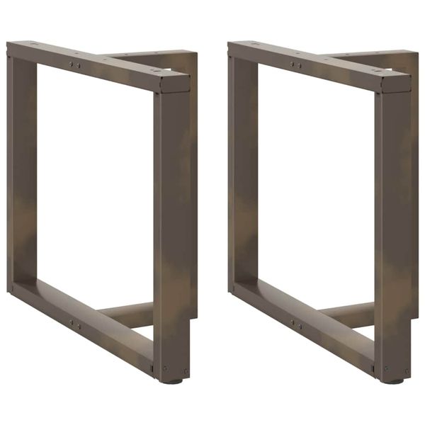 vidaXL Nohy k jedálenskému stolu v tvare T, 2 ks, čierne, 90x35x(72-73) cm, oceľ