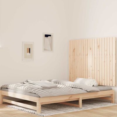 vidaXL Nástenné čelo postele 127,5x3x90 cm masívna borovica