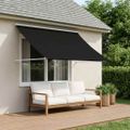 vidaXL Markíza Čierna 250 x 150 cm 180 g / m² polyester s PU povrchom