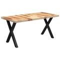 vidaXL Jedálenský stôl, nohy v tvare X 180x90x77 cm, drevený masív