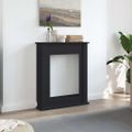 vidaXL Obloženie krbu čierne 75x20x87,5 cm kompozitné drevo