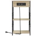 vidaXL Nočný stolík Sonoma dub 41 x 31 x 76 cm Kompozitné drevo