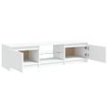 vidaXL TV skrinka s LED svetlami biela 140x40x36 cm