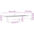 vidaXL Posteľný rám bez matraca dub sonoma 90x200 cm kompozitné drevo