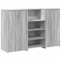 vidaXL Recepčný stôl sivý dub sonoma 155x50x103,5 cm kompozitné drevo