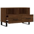 vidaXL TV skrinka hnedý dub 80x36x50 cm spracované drevo