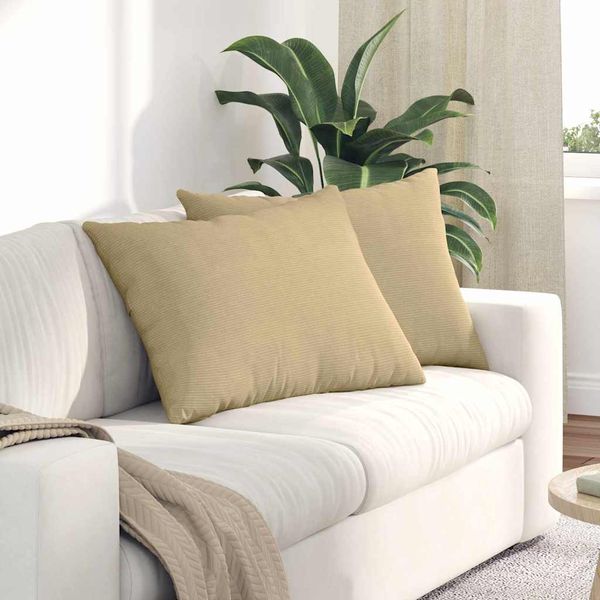 vidaXL Vankúše na pohovku 2 pcs Šedá zelená 70 x 50 cm