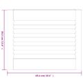 vidaXL Lamelové dvierka na skrinku 2 ks, biele 39,5x49,4 cm, borovica