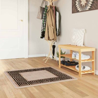 vidaXL Behúň MARSA Čierny 100 x 100 cm Polyester a PVC