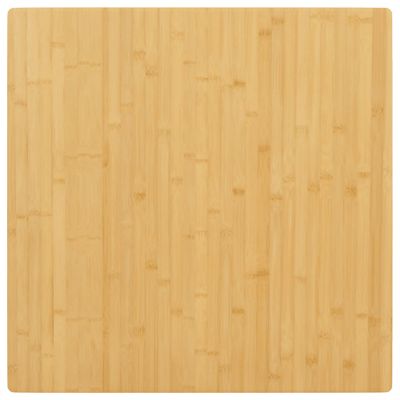 vidaXL Stolová doska 90x90x2,5 cm bambus