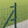 vidaXL Euro plot s betónovým podstavcom 10 x 0,4 m PVC potiahnutá oceľ