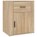 vidaXL Nočný stolík dub sonoma 50x36x60 cm spracované drevo