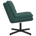 vidaXL Otočné relaxačné kreslo Tmavozelená 63 x 75 x 76 cm Zamat