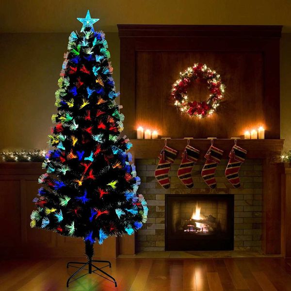 vidaXL Umelý vianočný stromček s 250 LED-i Zelená 210 cm PVC