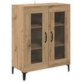 vidaXL Servírovacia skriňa Remeselný dub 69,5 x 34 x 90 cm