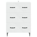 vidaXL Zásuvkový kabinet Biela 66 x 34,5 x 89,5 cm Kompozitné drevo