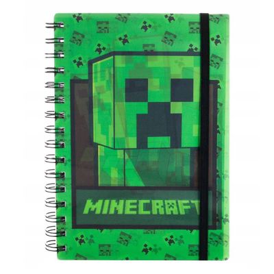 Zápisník Minecraft - Creeper 3D