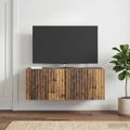 vidaXL Nástenná TV skrinka Nástenný Staré drevo 78,5 x 31 x 30 cm