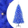 vidaXL Vianočný stromček Modrá 180 cm PVC