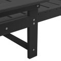 vidaXL Lehátko 3 ks Polyetylén Čierna