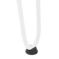 vidaXL vlásenkové nohy pre konzolové stolíky 4 ks, biele 72 cm, masívna oceľ