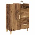 vidaXL Servírovacia skriňa Staré drevo 34 x 69.5 x 90 cm