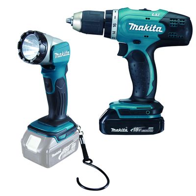 Makita Aku vrtací šroubovák so svetlom Li-ion LXT 18V/1,5Ah