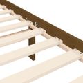 vidaXL Posteľný rám s čelom medovohnedý 90x200 cm masívne drevo