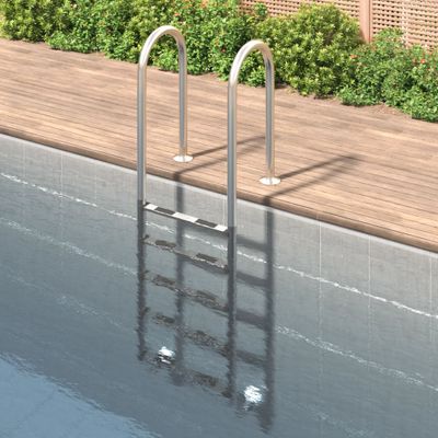 vidaXL Bazénový rebrík 54x38x211 cm 304 nehrdzavejúca oceľ