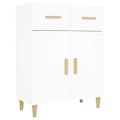 vidaXL Komoda biela 69,5x34x89 cm spracované drevo