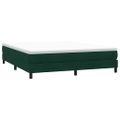 vidaXL Box Spring Posteľ bez matraca Tmavo zelená 180x220 cm Zamat