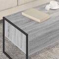 vidaXL Konferenčný stolík Sivý Sonoma 100 x 46 x 40 cm