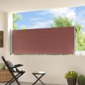 vidaXL Zaťahovacia bočná markíza na terasu 100x314 cm, hnedá