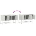 vidaXL TV skrinka biela 100,5x39x60,5 cm oceľ