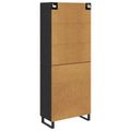 vidaXL Highboard 2 ks Čierny dub 69,5 x 34 x 180 cm