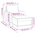 vidaXL Kreslo s podnožkou ružové 60 cm zamat