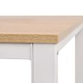 vidaXL Písací stôl 120x60x75 cm, dubová a biela farba