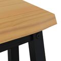 VidaXL Jedálenská lavička EKAI Čierna 91,5 x 29 x 45,5 cm