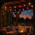 String Light Solar LED CRYSTAL BALLS SCB61 6,5m 30 balls multicolor Forever Light