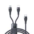 YESIDO CABLE CA87 100W TYPE-C/2IN1 1,4m 3,5A čierny