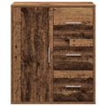 vidaXL Servírovacia skriňa Staré drevo 60 x 31 x 70 cm