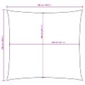 vidaXL Tieniaca plachta, oxford, štvorcová 5x5 m, tmavozelená