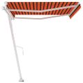 vidaXL Samostatne stojaca automatická markíza 450x300cm oranžovo-hnedá