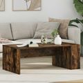 vidaXL Konferenčný stolík Dymová dub 95 x 50 x 34 cm Kompozitné drevo