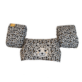 Plávacia vesta s rukávnikmi Beige Leopard 2–6 rokov