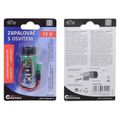 Zapalovač Compass 07402 12 V do auta s osvietom EURO
