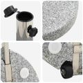 vidaXL Základňa pre slnečník Sivá Ø 45 x 37.5 cm Granite